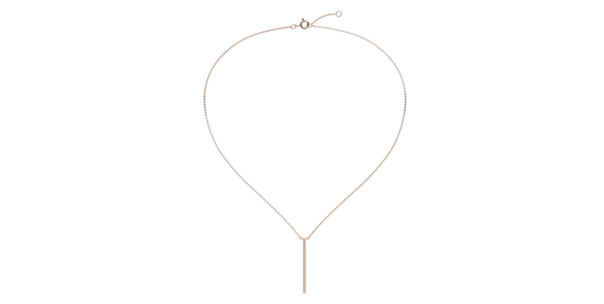 Náhrdelník s diamantmi Essential Dash