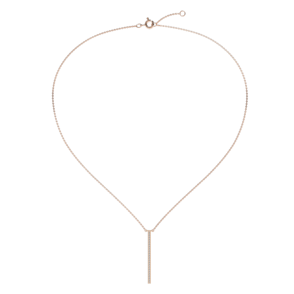 Náhrdelník s diamantmi Essential Dash