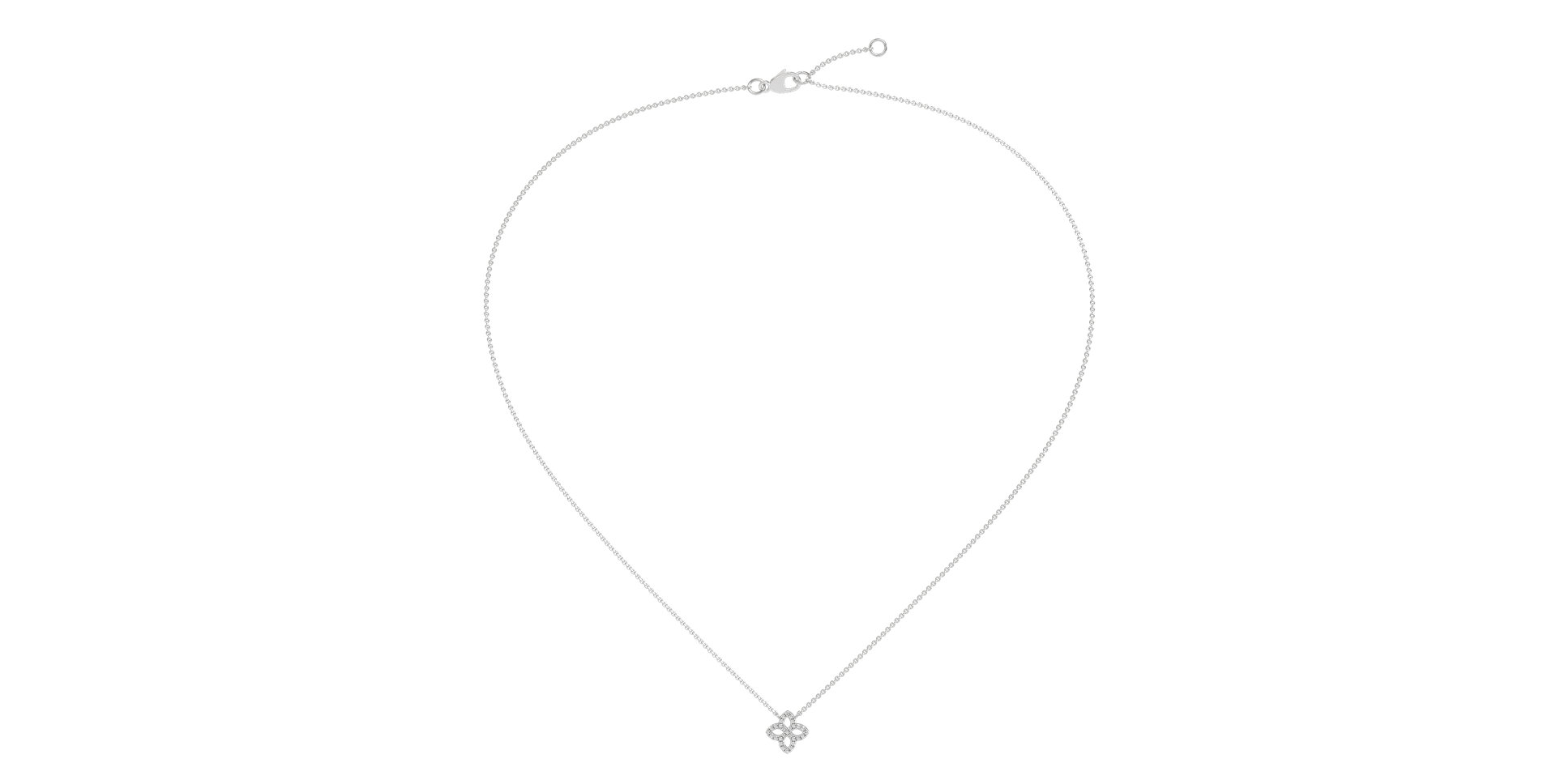 Náhrdelník s diamantmi Glamorous Petals