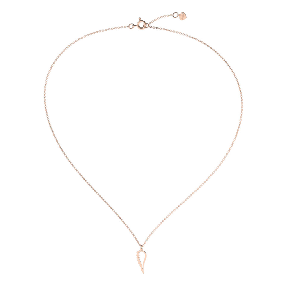 Náhrdelník s diamantom Angel Wing