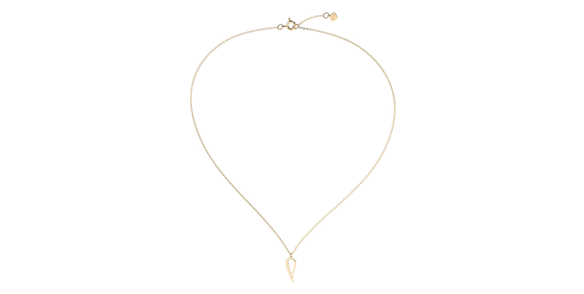 Náhrdelník s diamantom Angel Wing