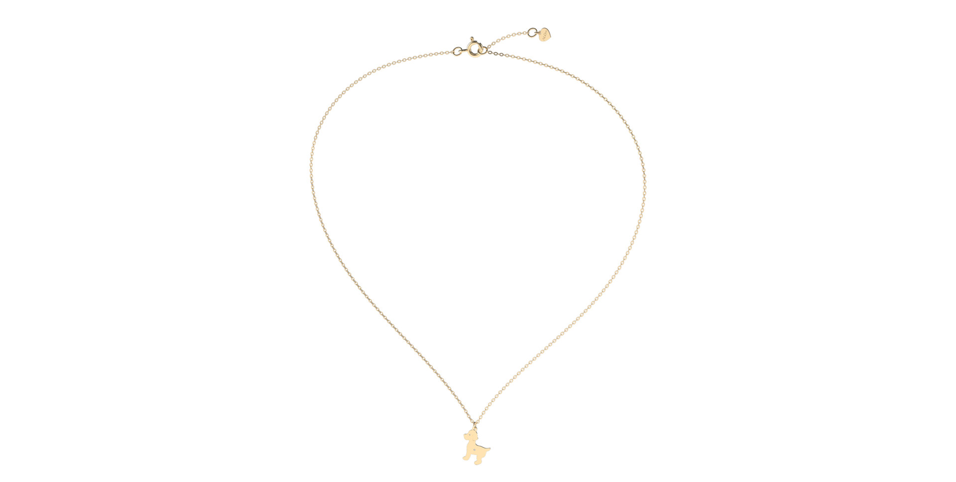 Náhrdelník s diamantom Puppy