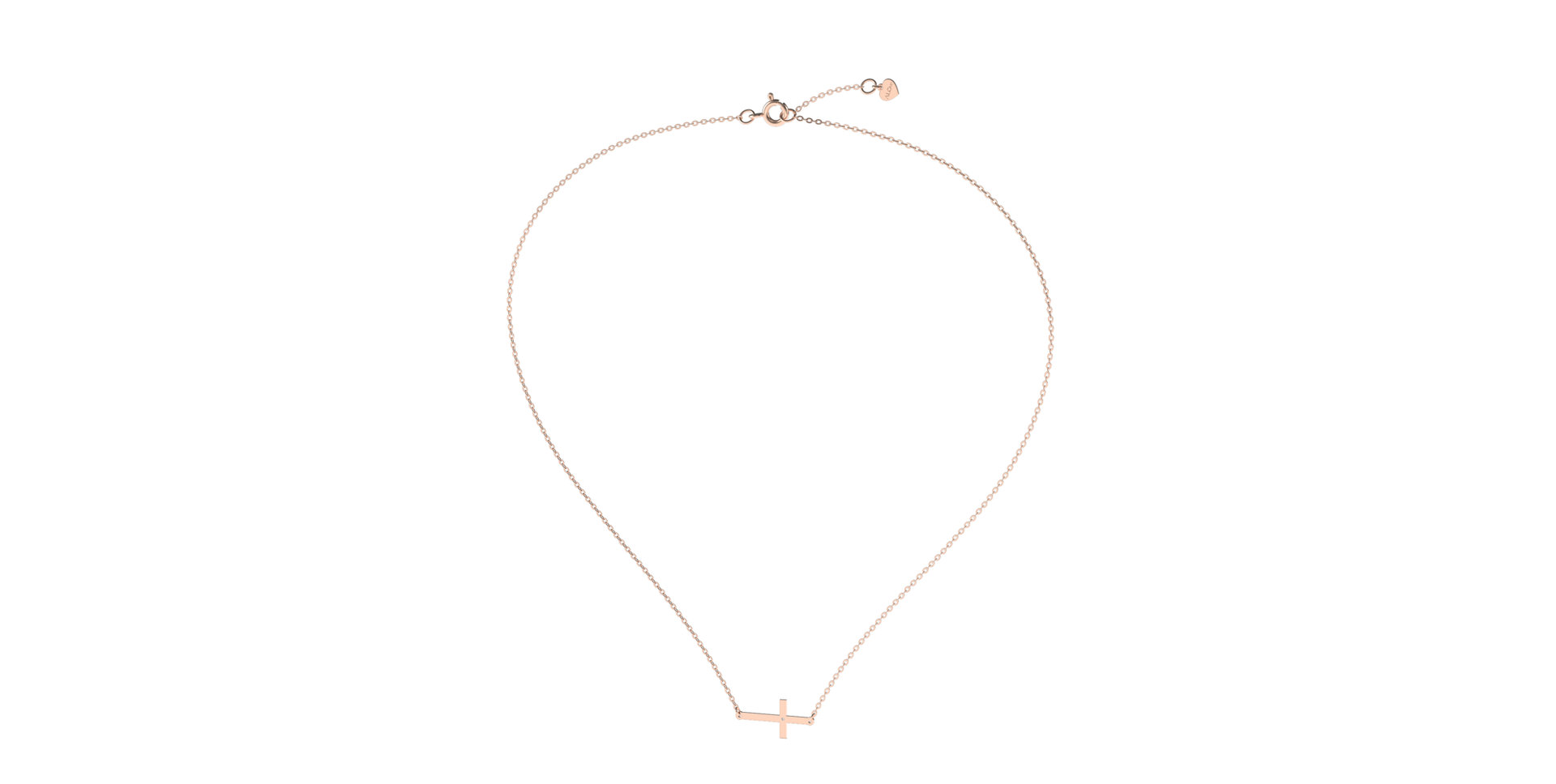 Náhrdelník s diamantom Little Cross