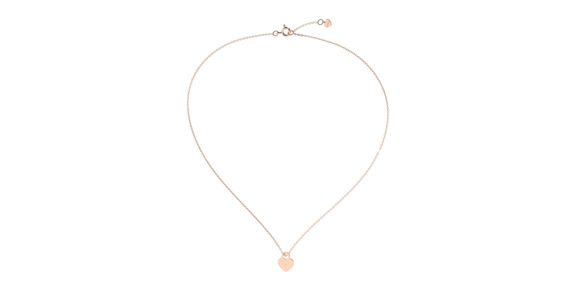 Náhrdelník s diamantom Love Lock