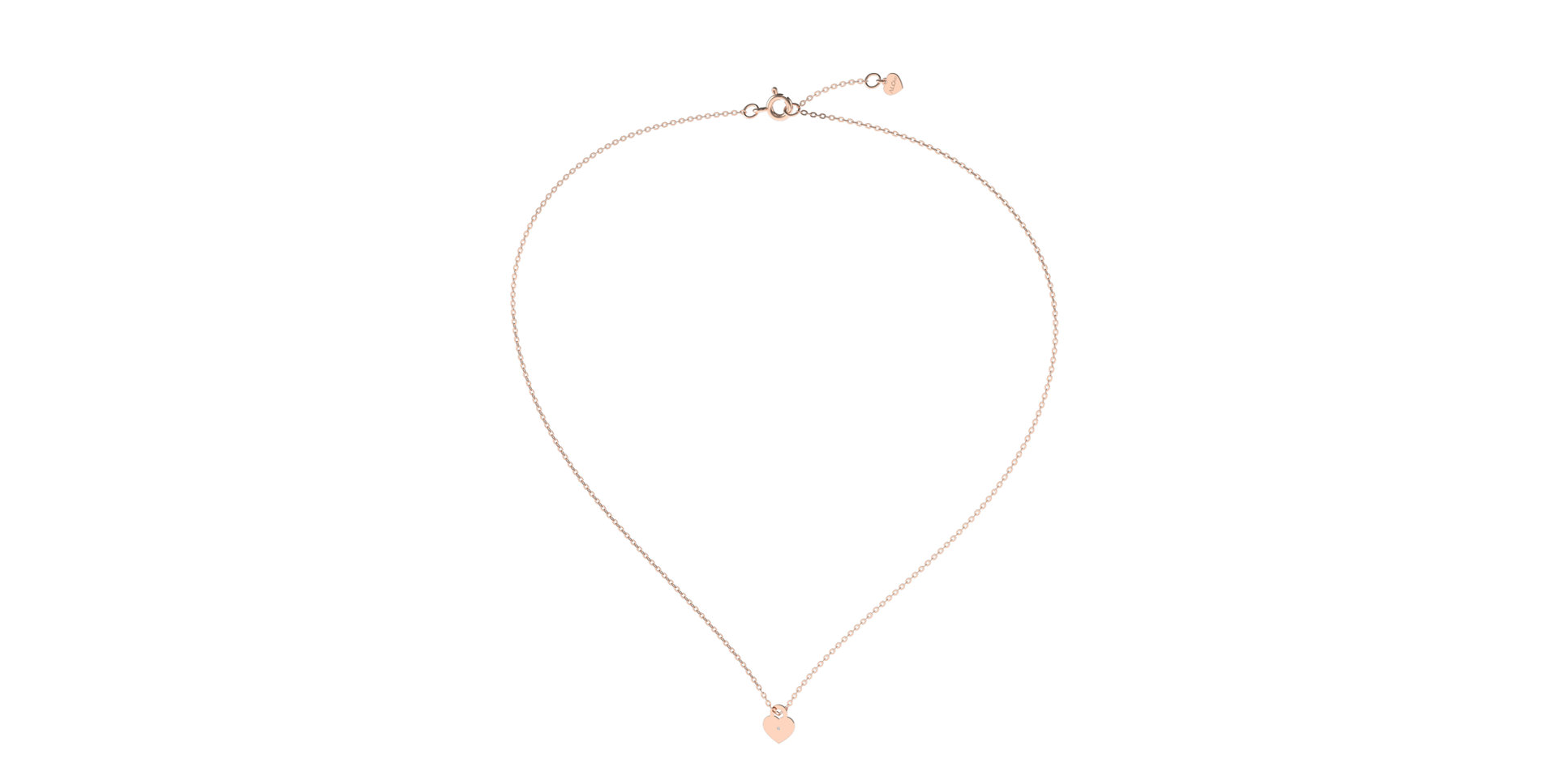 Náhrdelník s diamantom Little Love Lock