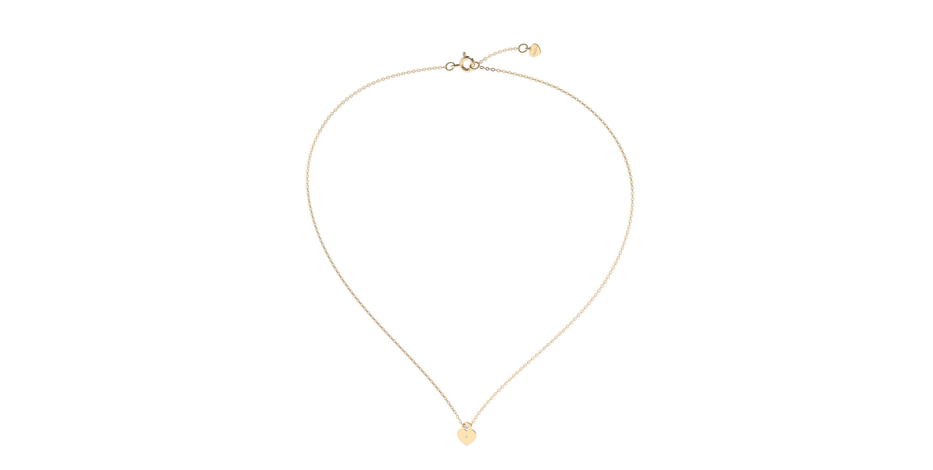 Náhrdelník s diamantom Little Love Lock