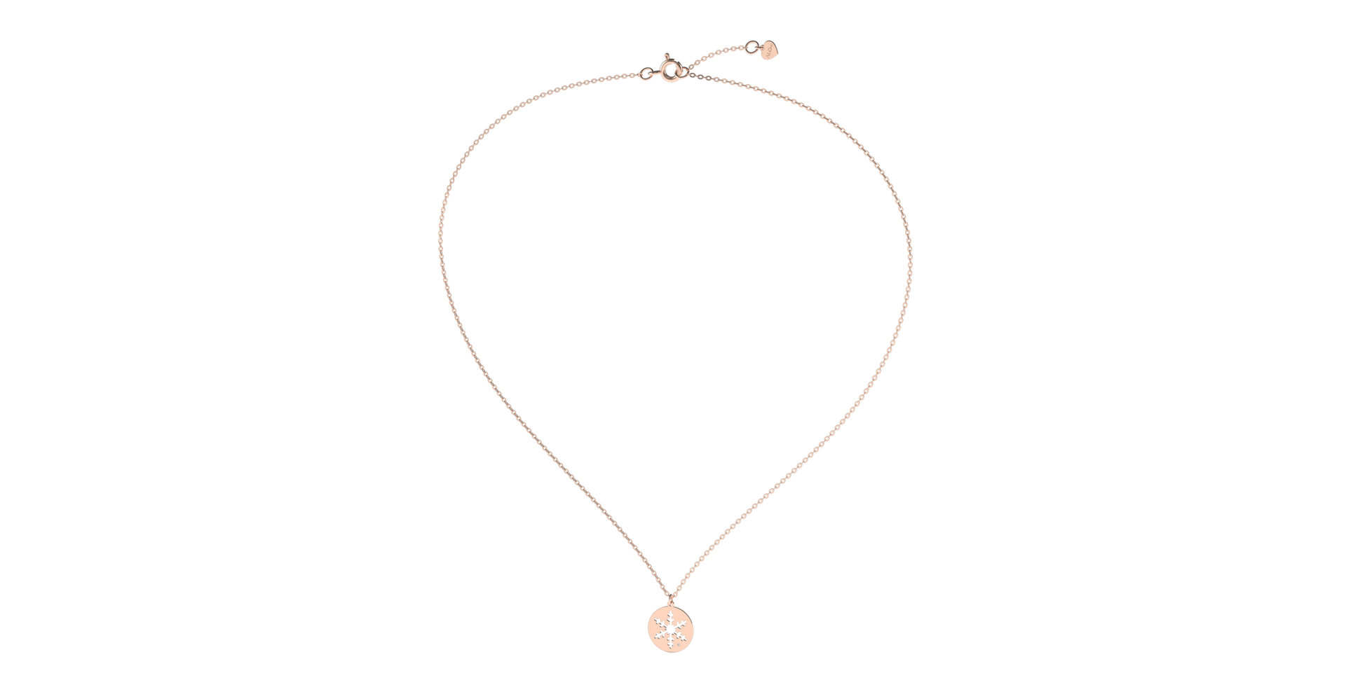 Náhrdelník s diamantom Diamond Snowflake