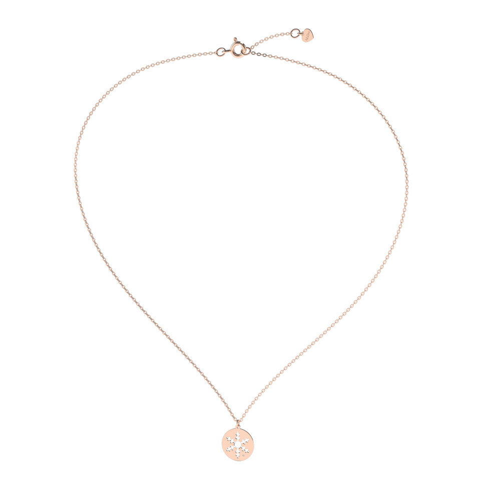 Náhrdelník s diamantom Diamond Snowflake