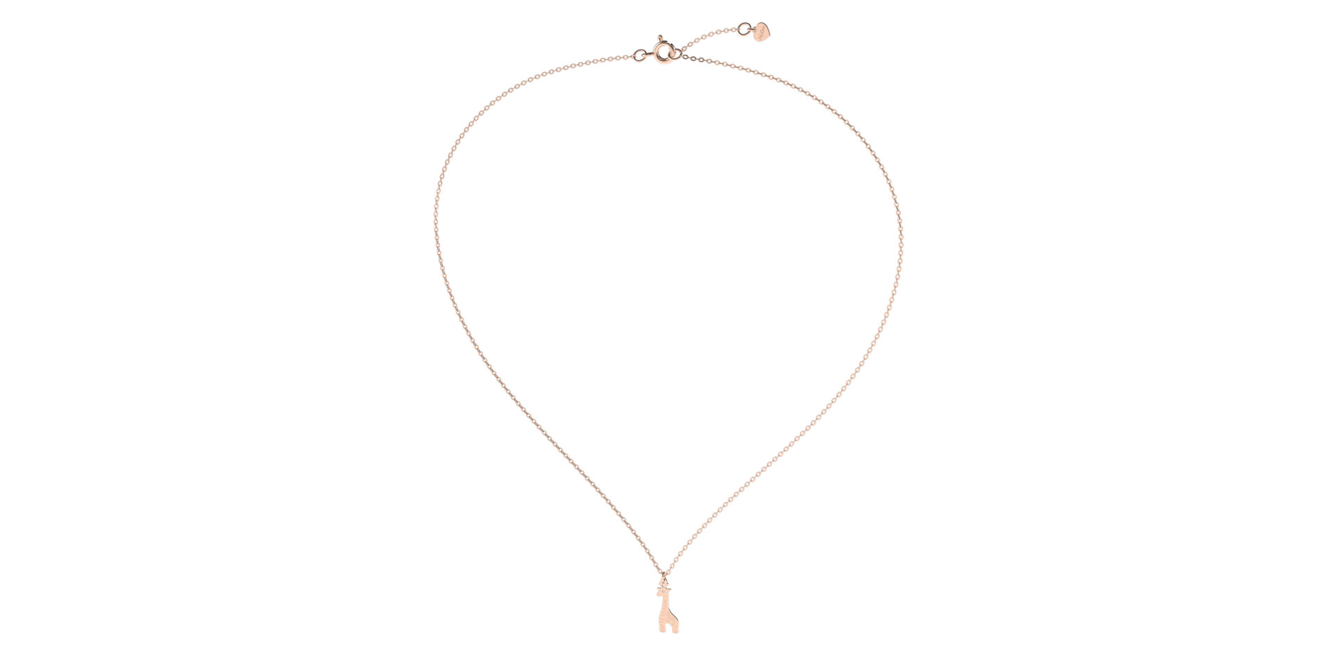 Náhrdelník s diamantom Little Giraffe