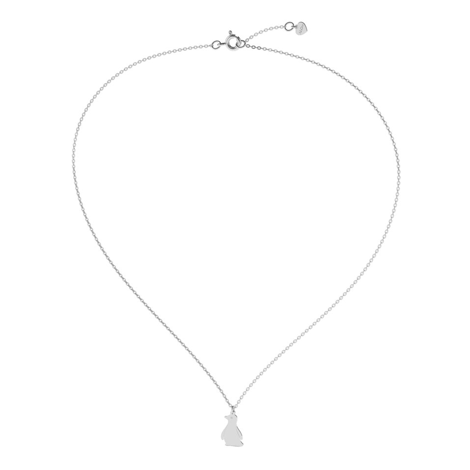 Náhrdelník s diamantom Penguin