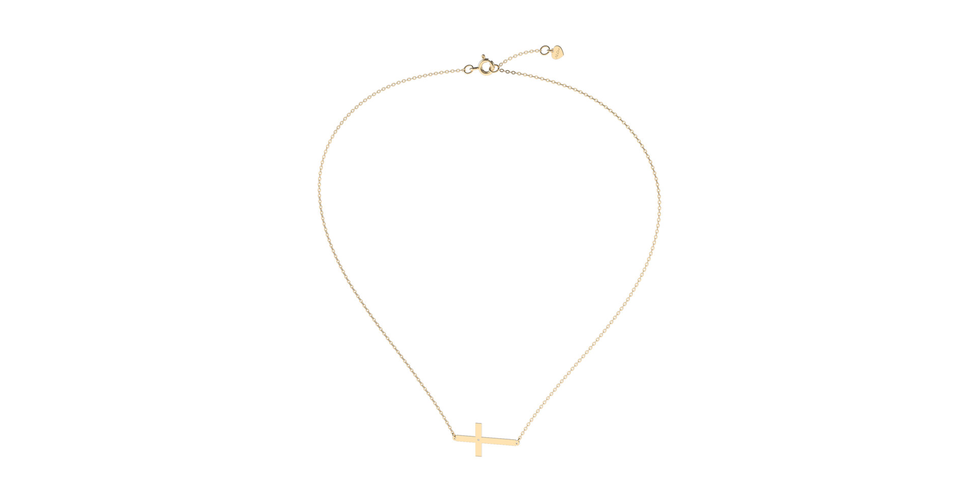 Náhrdelník s diamantom Cross