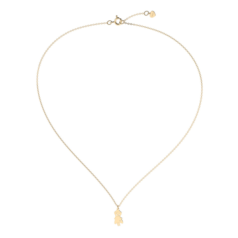 Náhrdelník s diamantom Girl