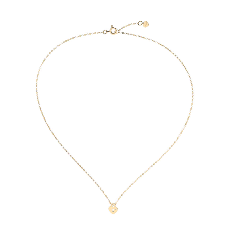 Náhrdelník s diamantom Little Heart Lock