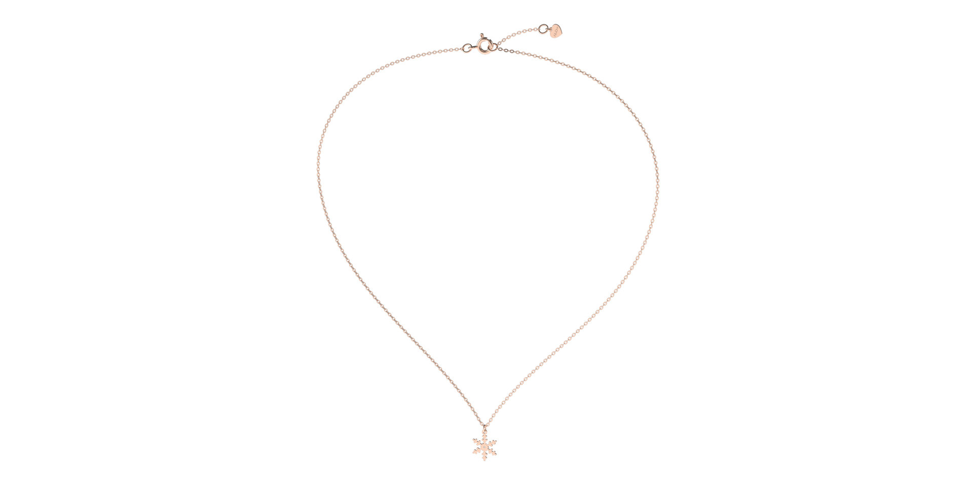 Náhrdelník s diamantom Little Snowflake
