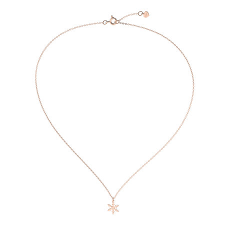 Náhrdelník s diamantom Little Snowflake