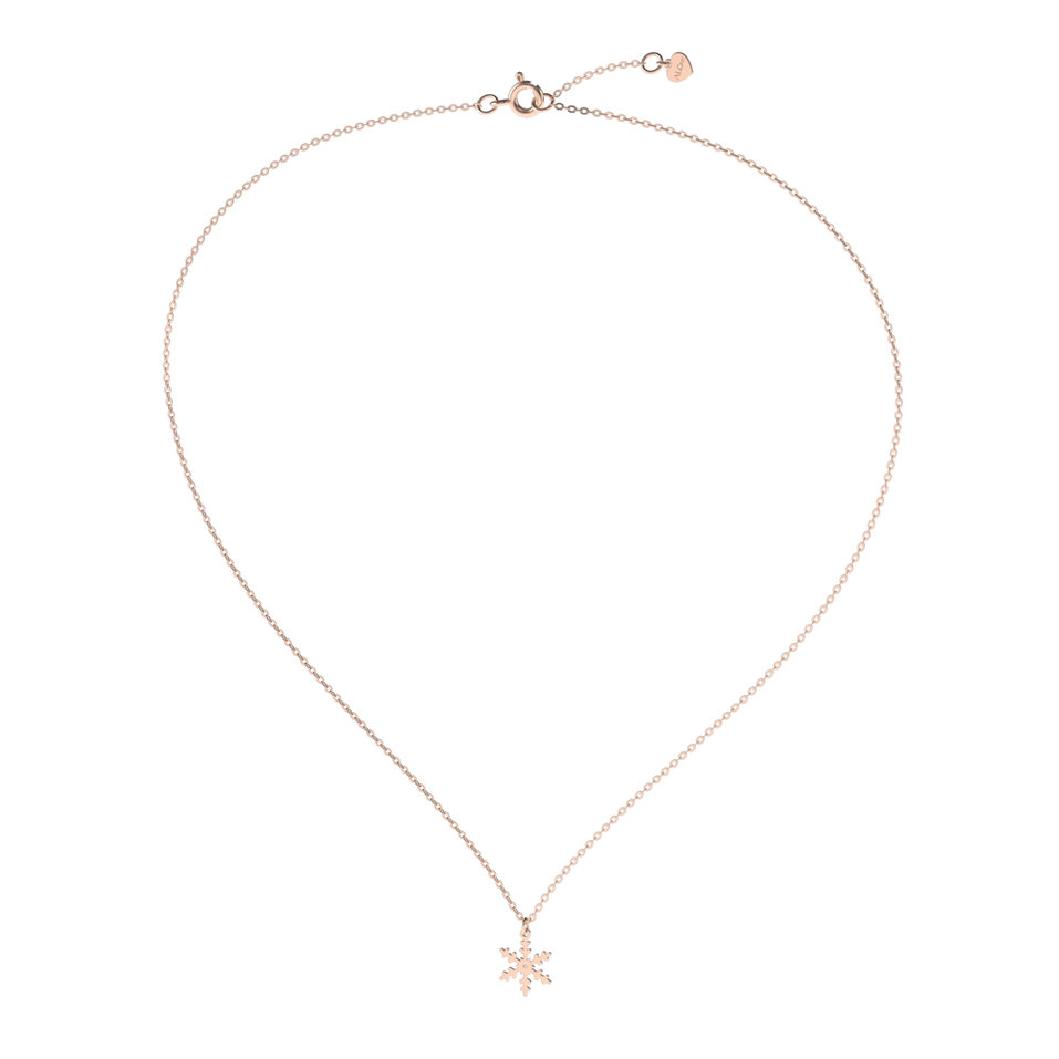 Náhrdelník s diamantom Little Snowflake