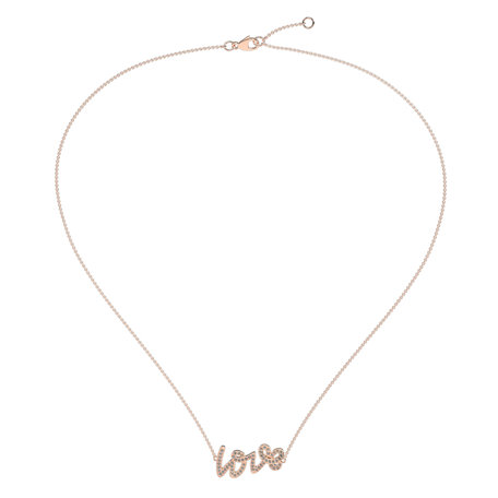 Náhrdelník s diamantmi Diamond Love
