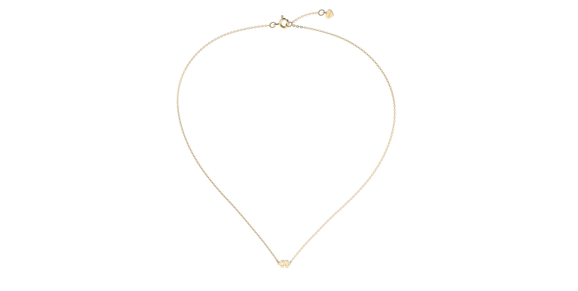 Náhrdelník s diamantom Lucky Two