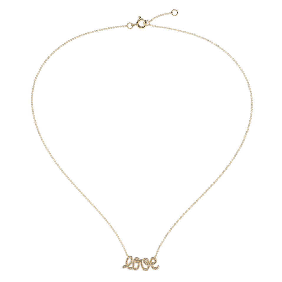 Náhrdelník s diamantmi Glittering Love