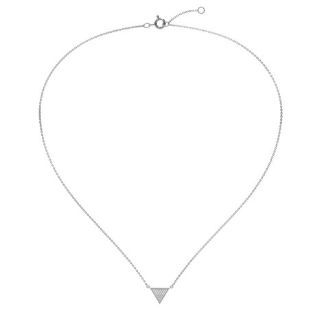 Náhrdelník s diamantmi Sparkling Triangle