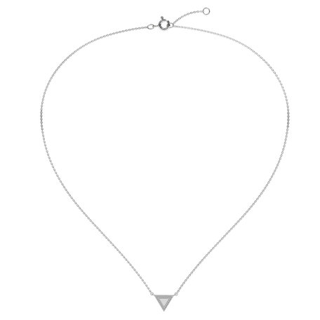 Náhrdelník s diamantmi Charming Triangle