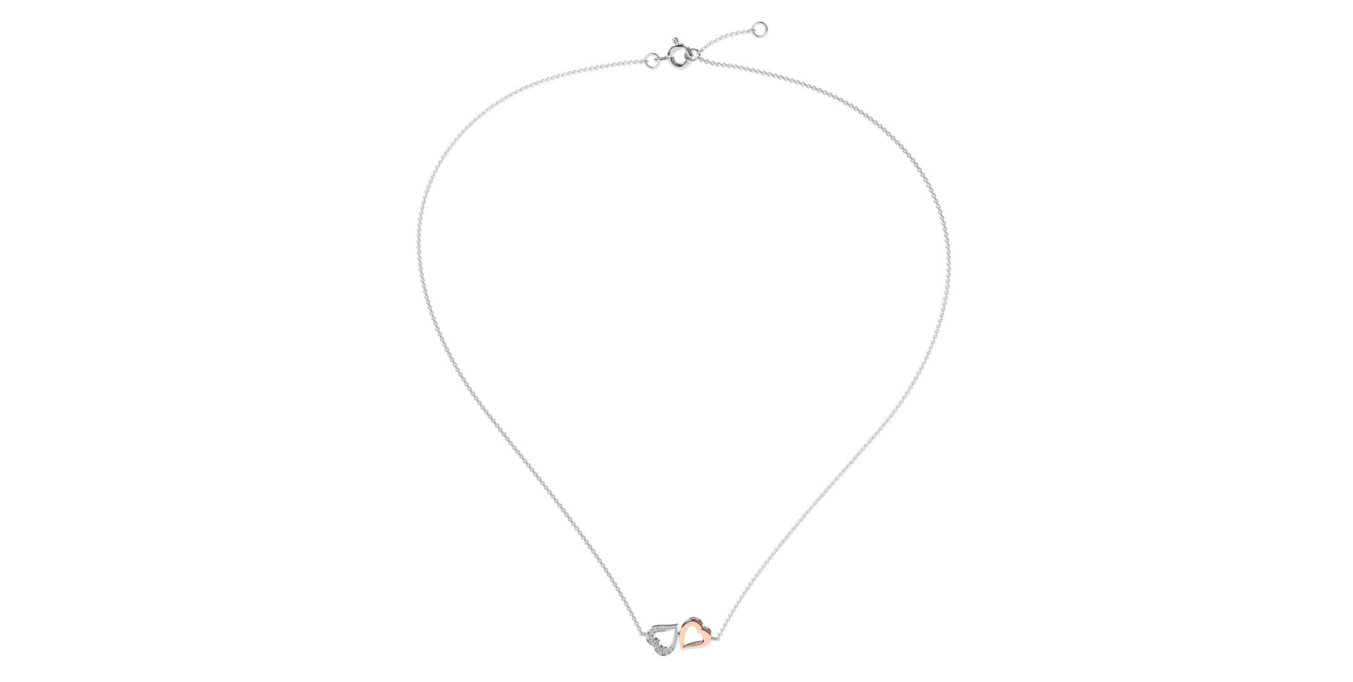 Náhrdelník s diamantmi Lovely Heart