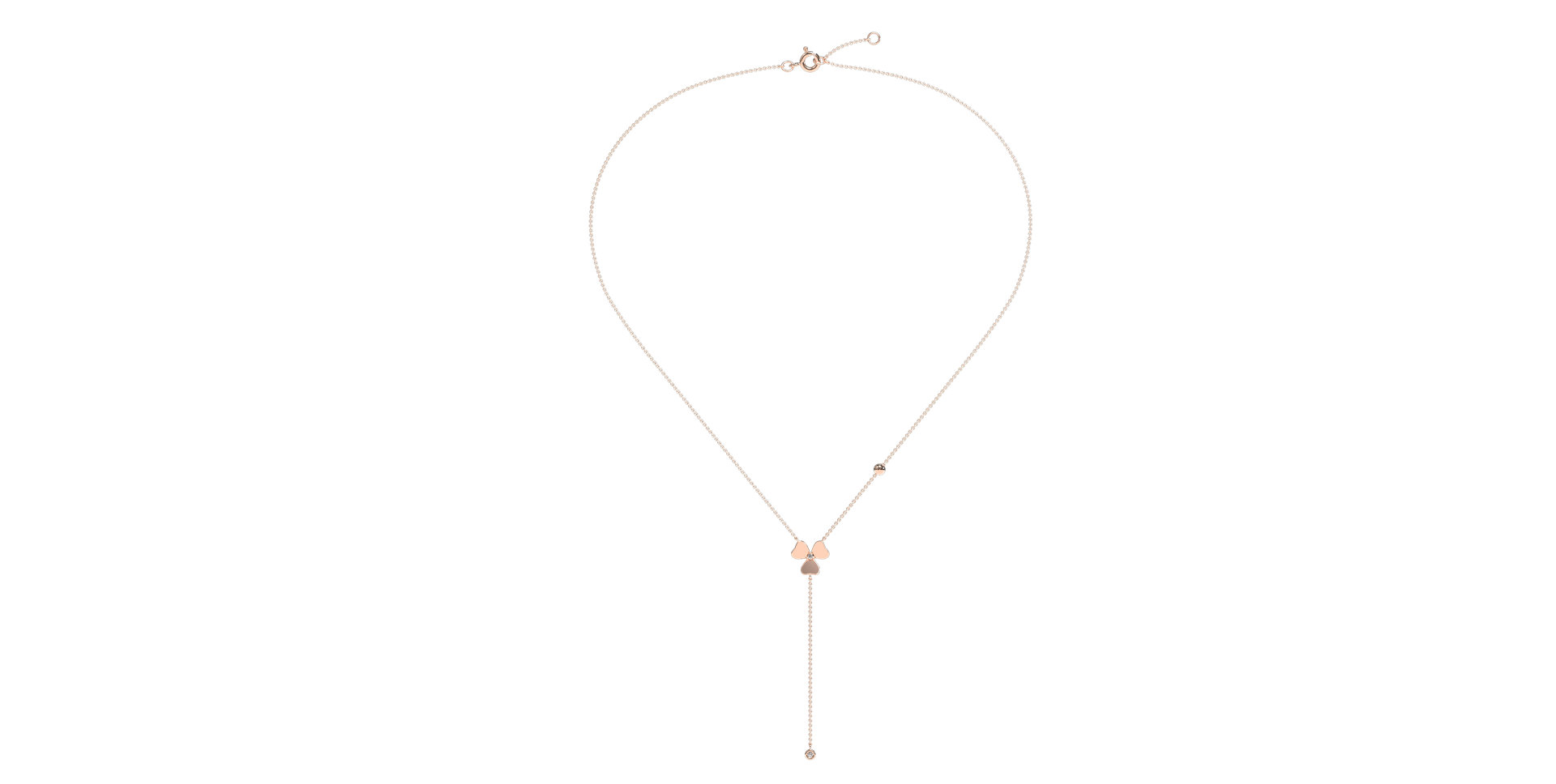 Náhrdelník s diamantmi Shiny Petals