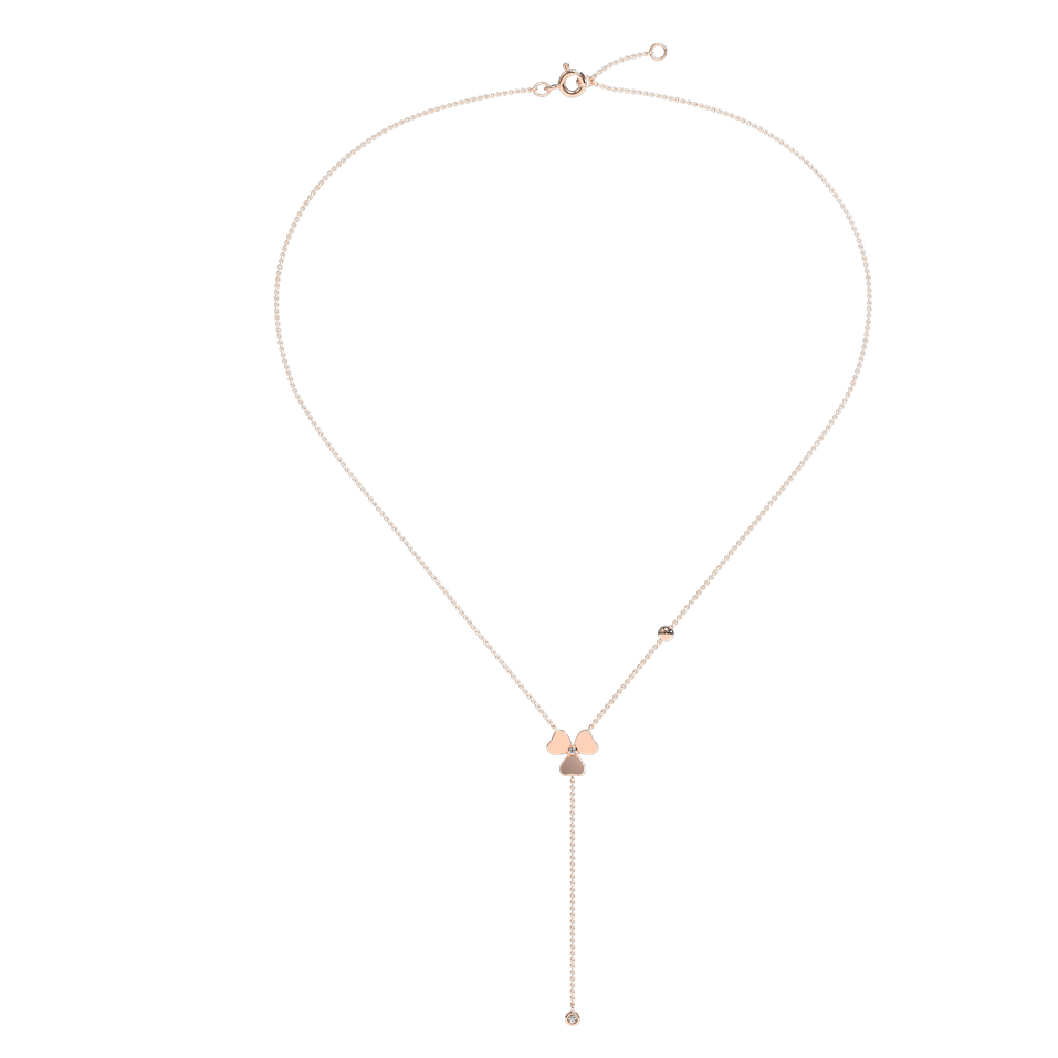 Náhrdelník s diamantmi Shiny Petals