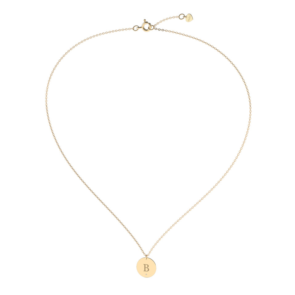 Náhrdelník s diamantom Big Coins B