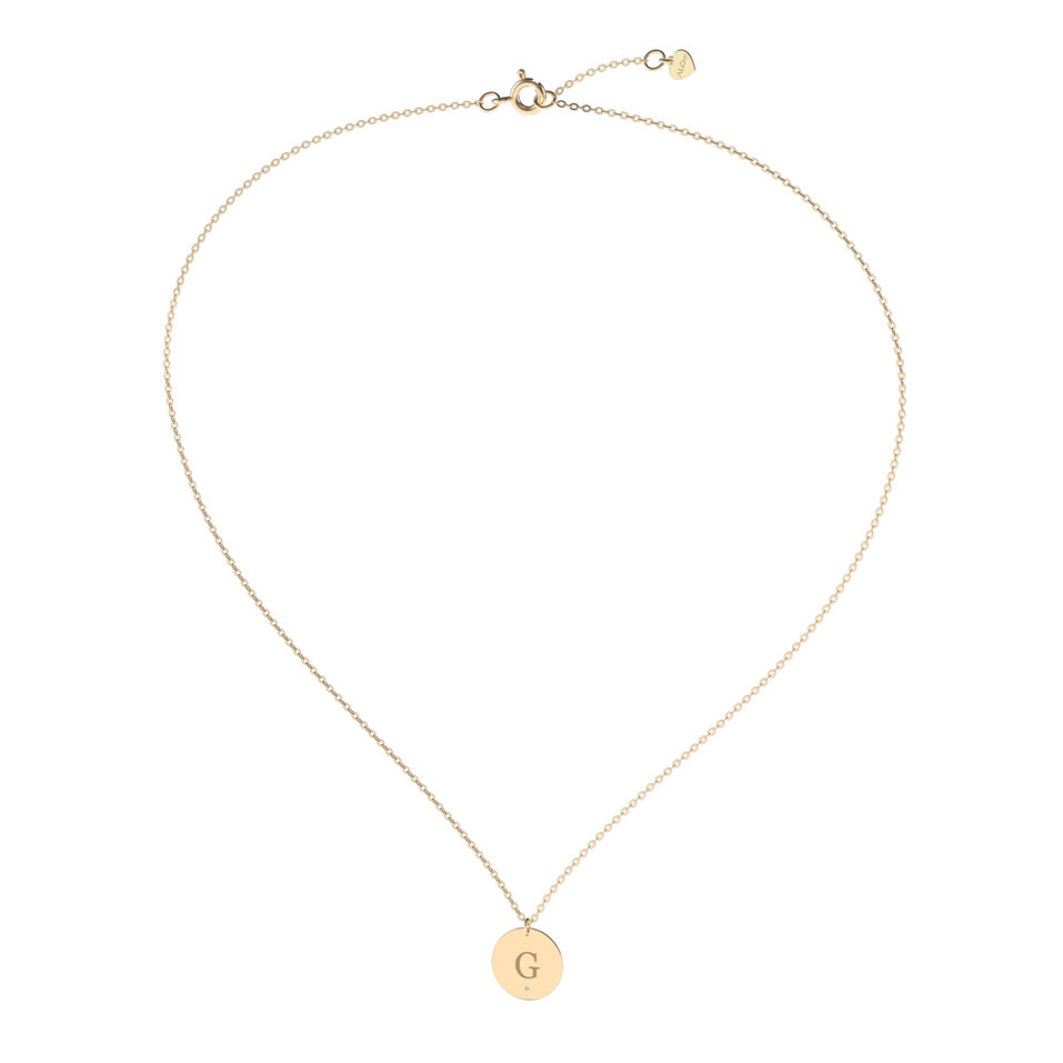 Náhrdelník s diamantom Big Coins G