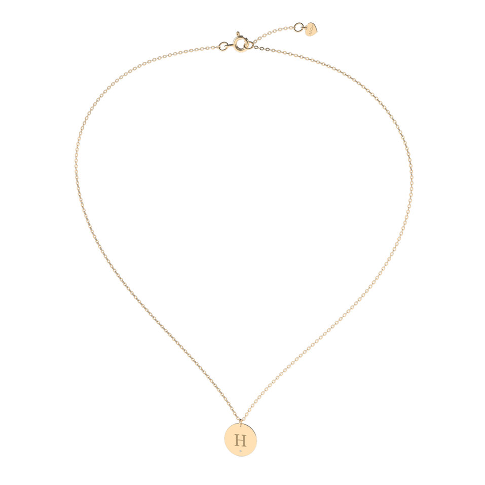 Náhrdelník s diamantom Big Coins H