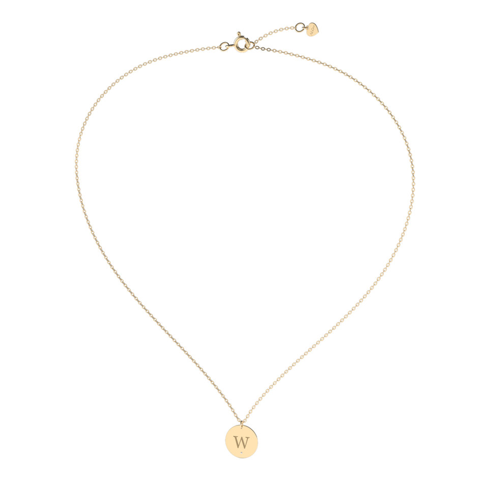 Náhrdelník s diamantom Big Coins W