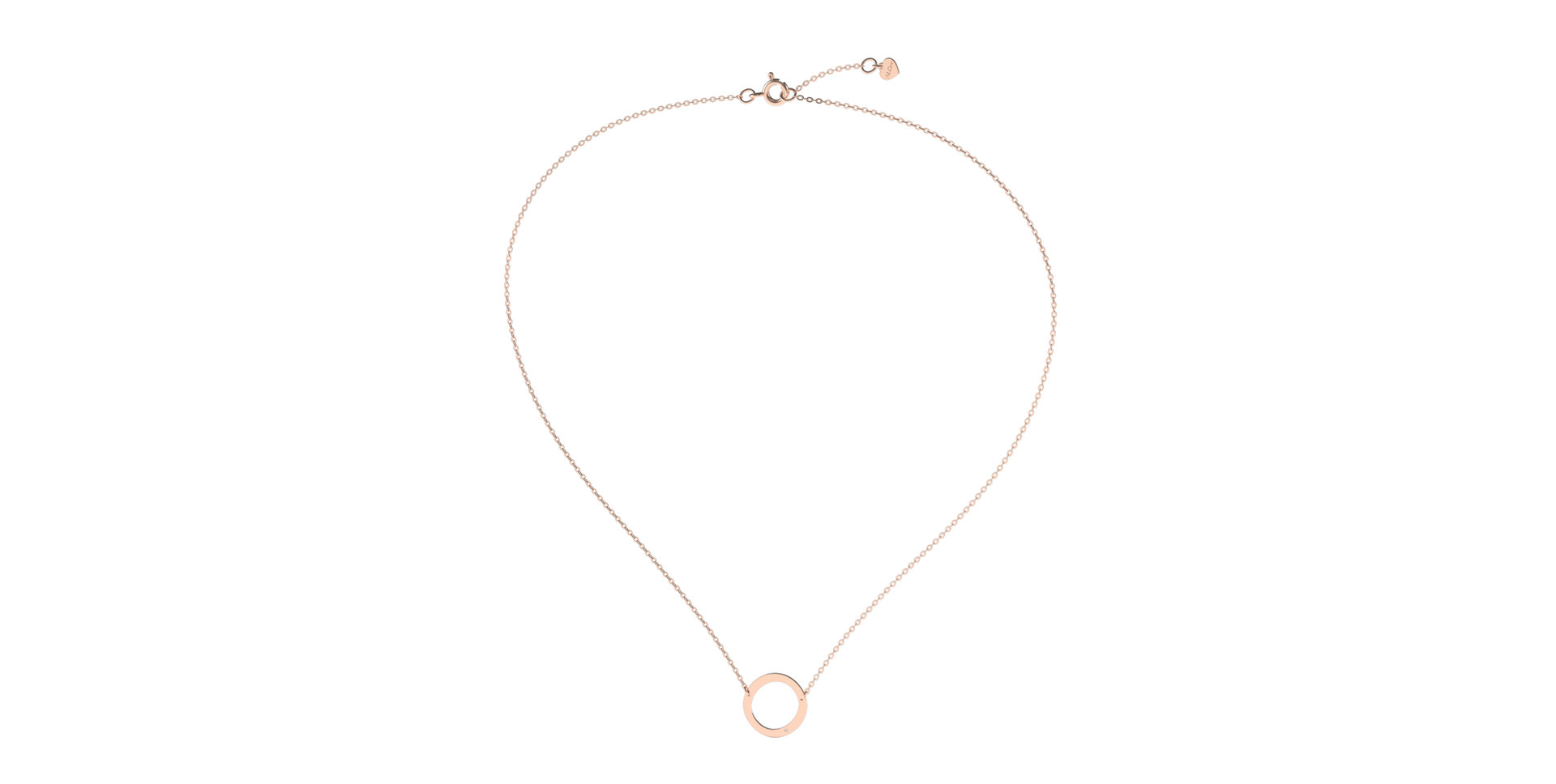 Náhrdelník s diamantom Big Line O