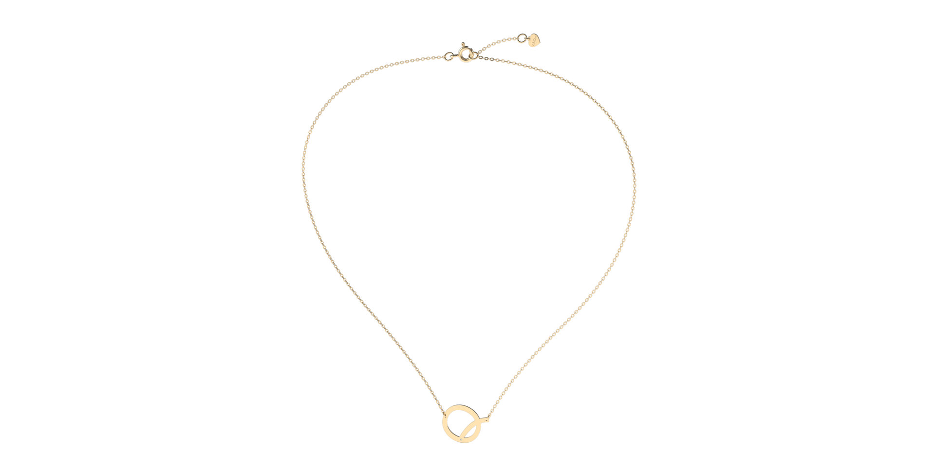 Náhrdelník s diamantom Big Line Q