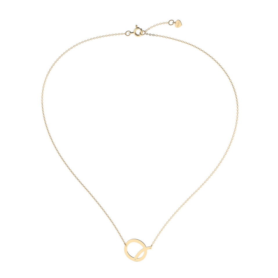 Náhrdelník s diamantom Big Line Q