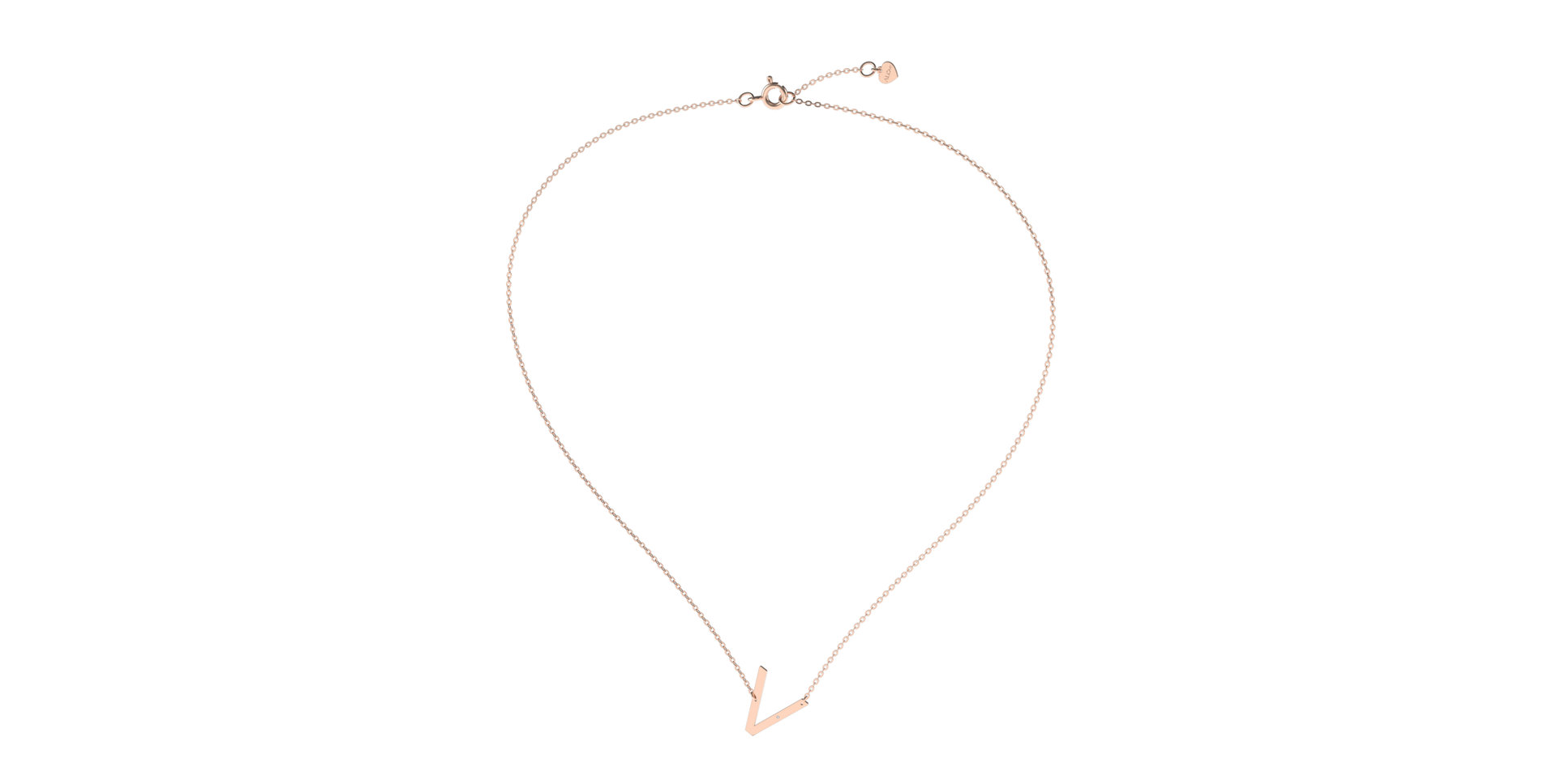 Náhrdelník s diamantom Big Line V