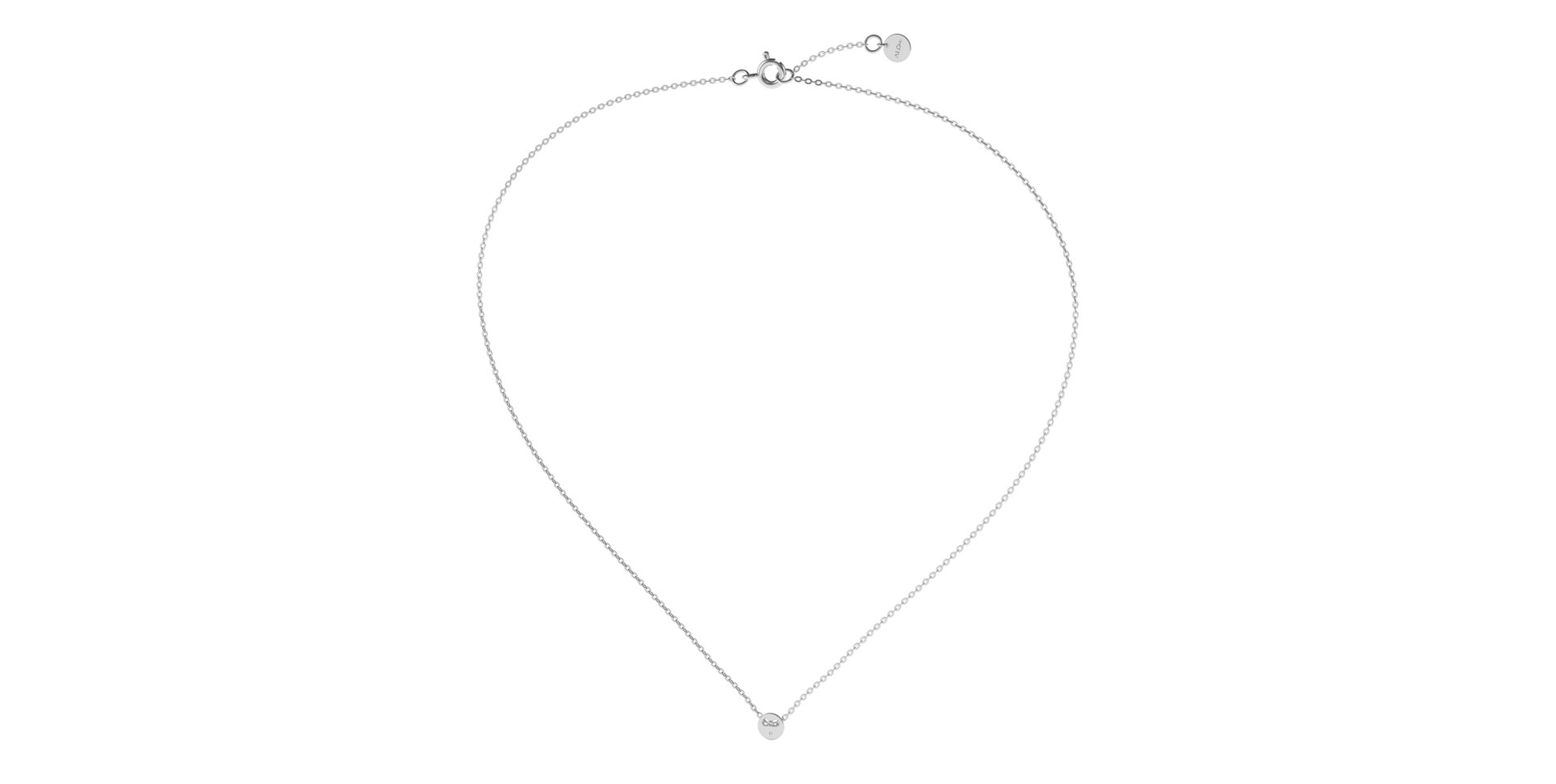 Náhrdelník s diamantom Minimalism
