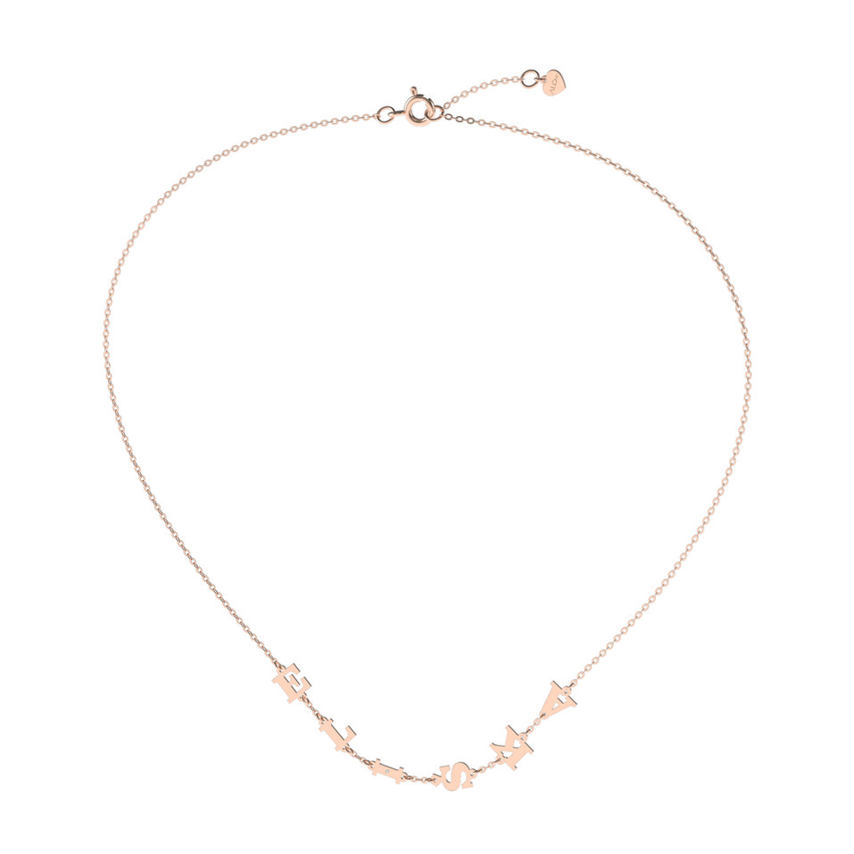 Náhrdelník s diamantom Big Letters