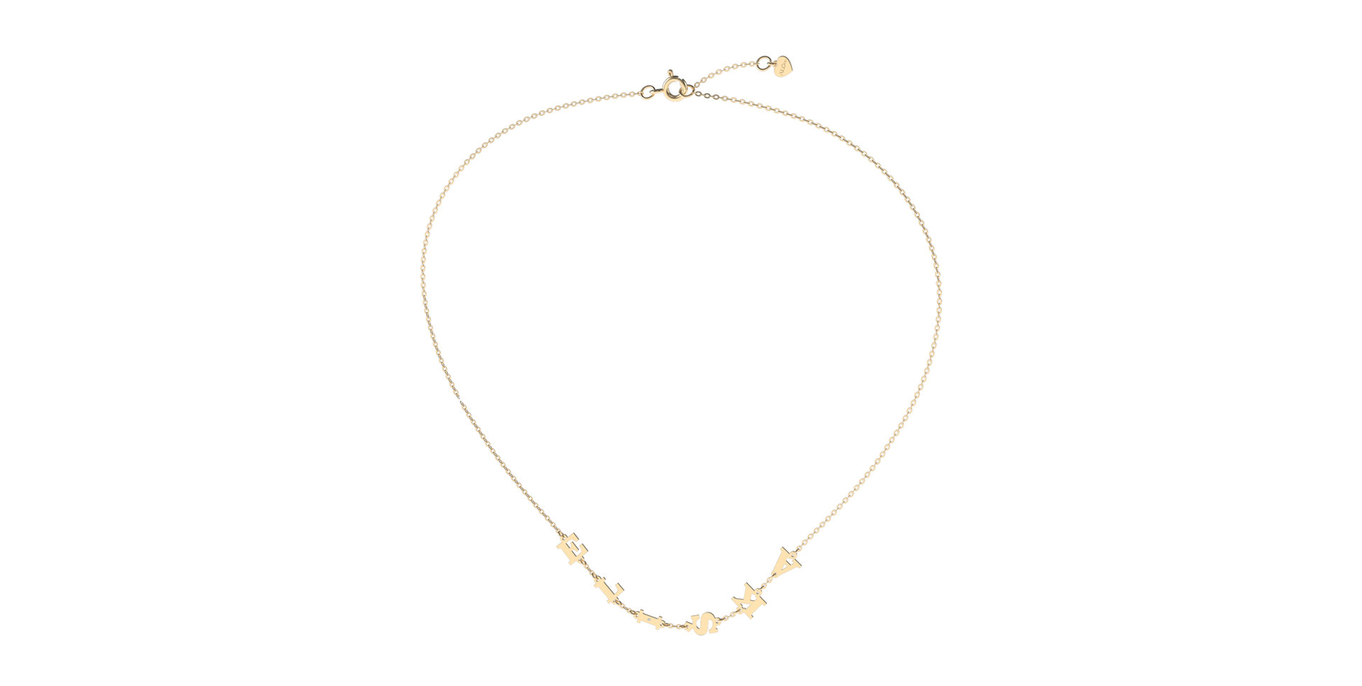 Náhrdelník s diamantom Big Letters