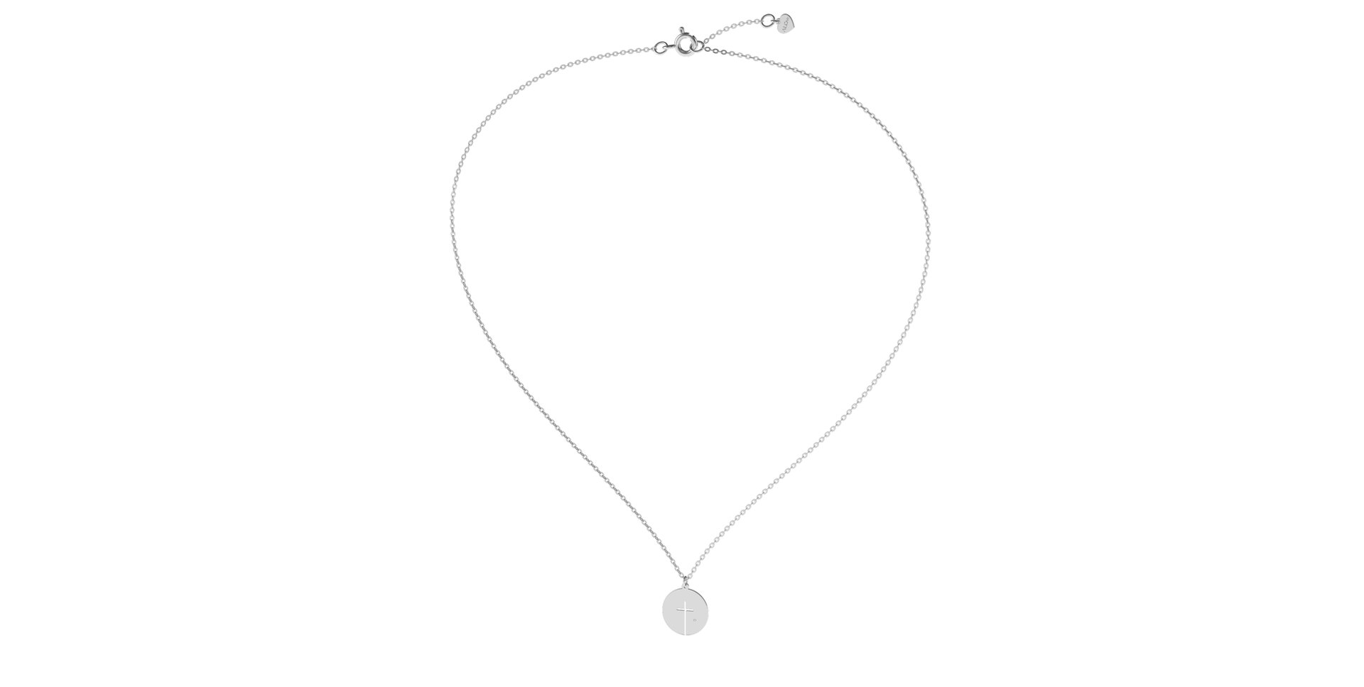 Náhrdelník s diamantom Little Cross