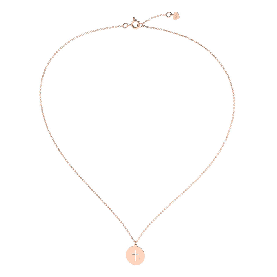 Náhrdelník s diamantom Little Cross