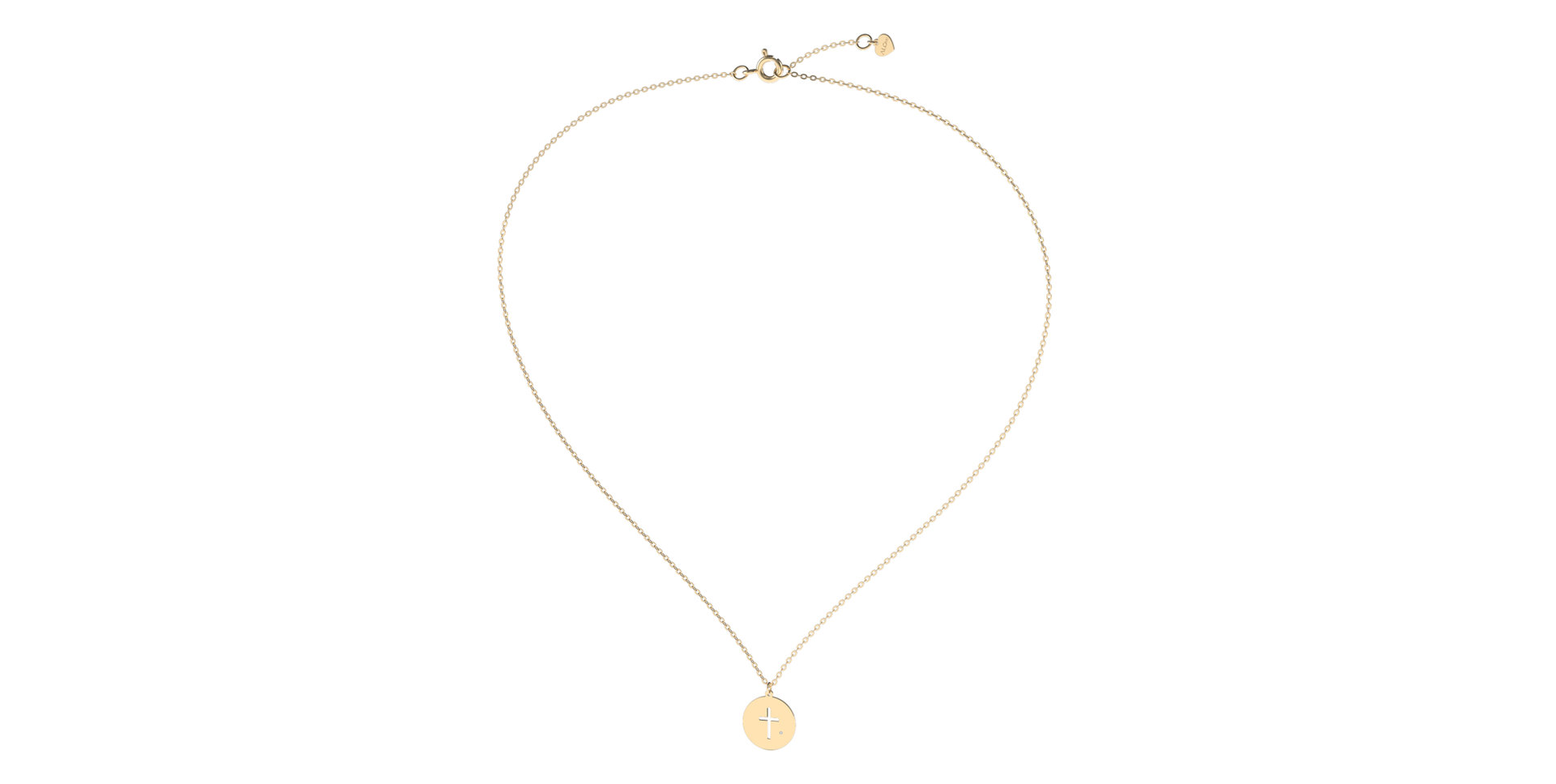 Náhrdelník s diamantom Little Cross