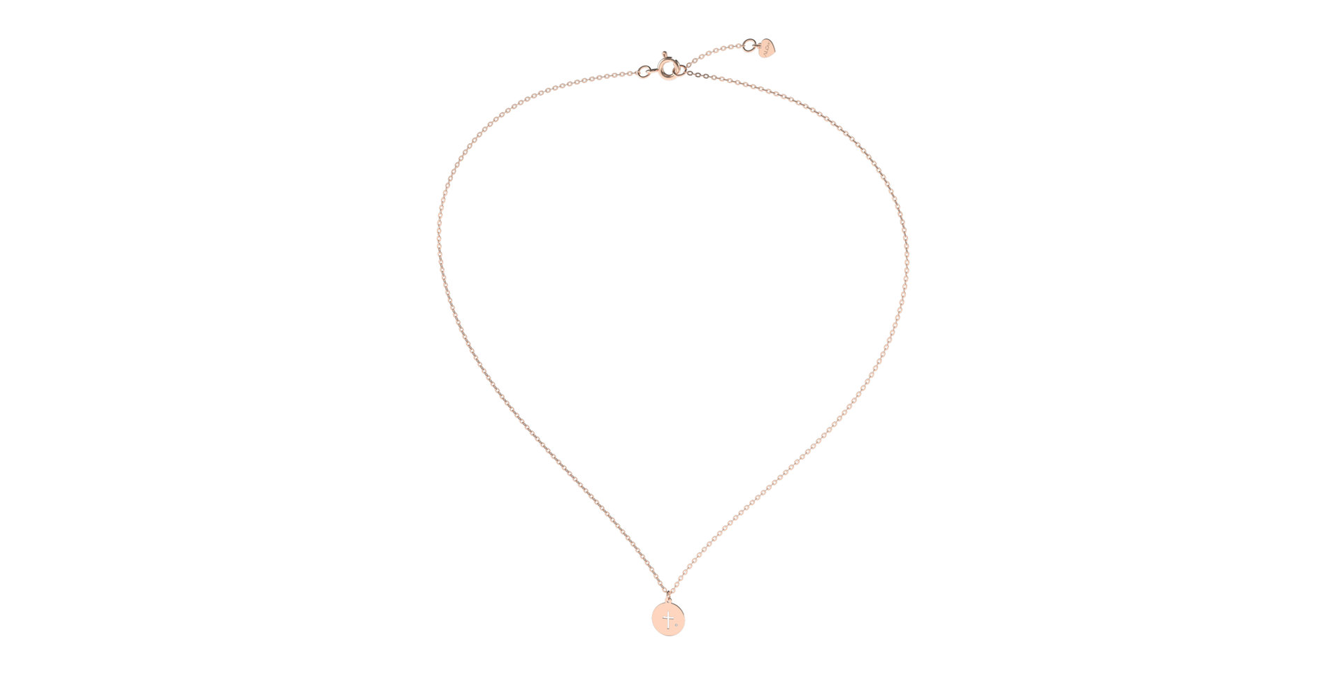 Náhrdelník s diamantom Tiny Cross