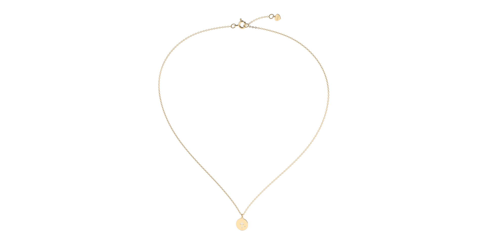 Náhrdelník s diamantom Tiny Cross