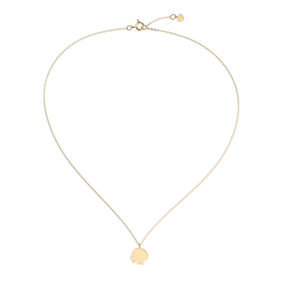 Náhrdelník s diamantom Elephant