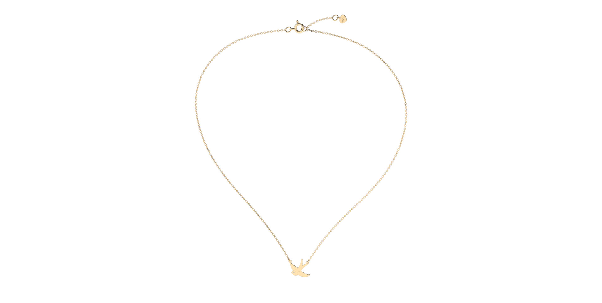 Náhrdelník s diamantom Swallow