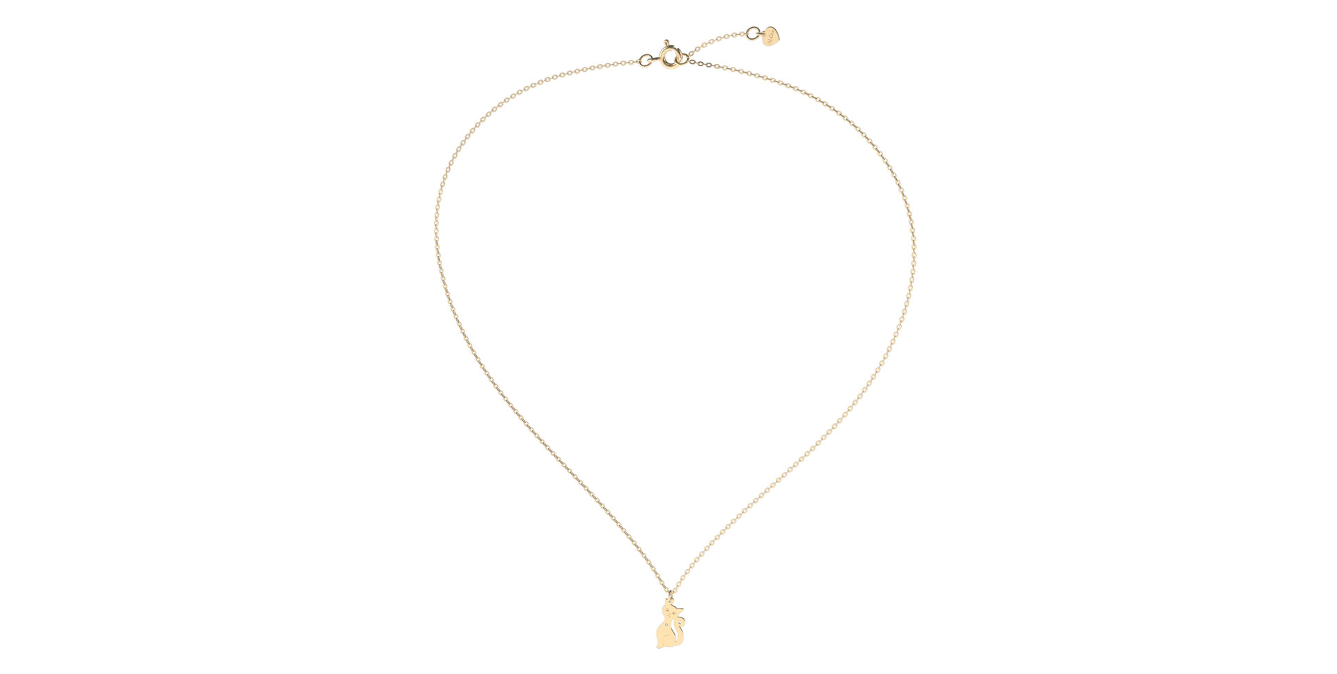 Náhrdelník s diamantom Cat