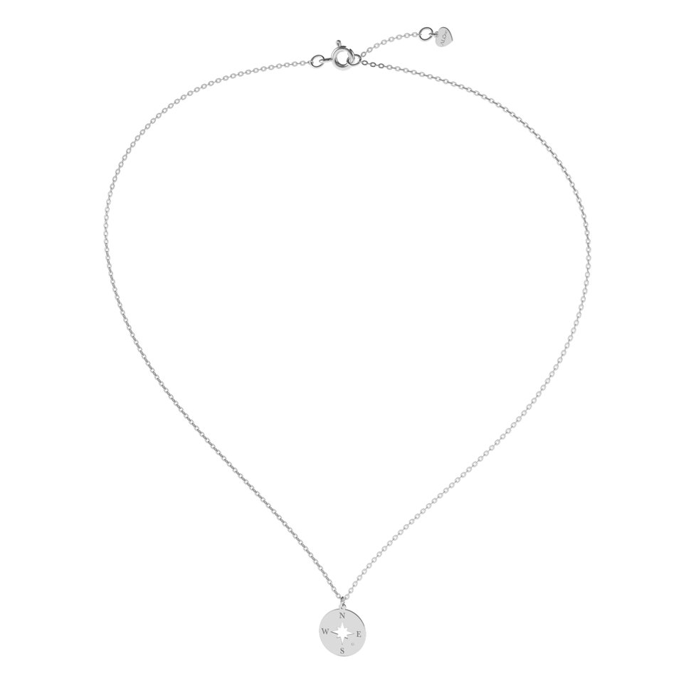 Náhrdelník s diamantom Compass