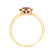Prsteň s topásom pink Bonbon3