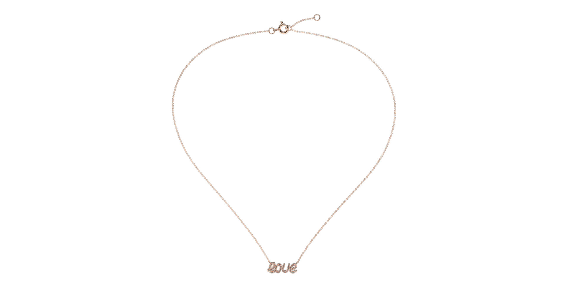 Náhrdelník s diamantmi Precious Love